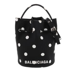 BALENCIAGA Drawstring Bag Black Nylon on
